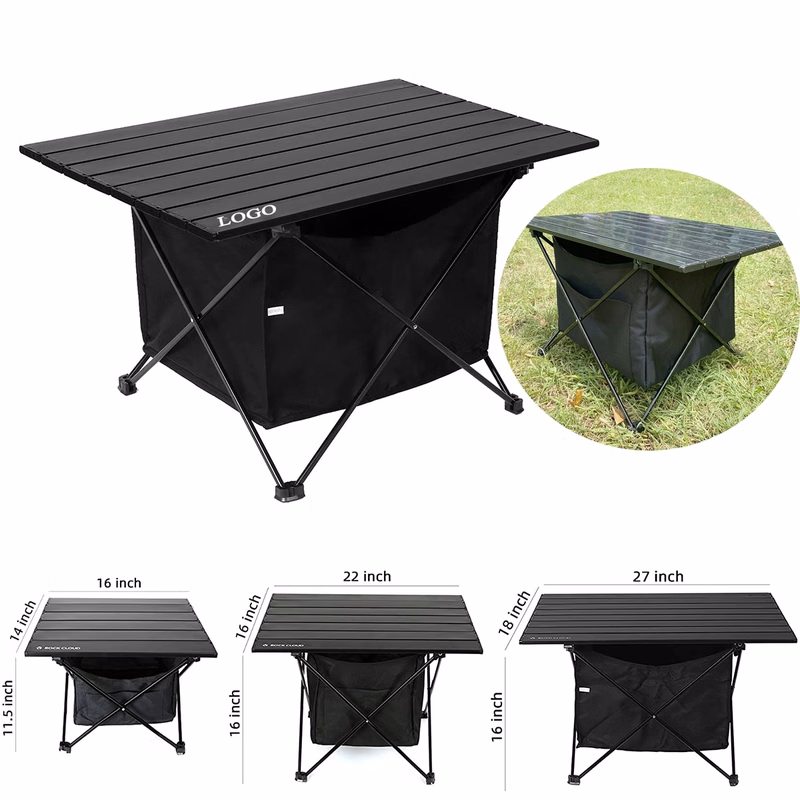 Ultralight Aluminum Camp Table with Storage Bag