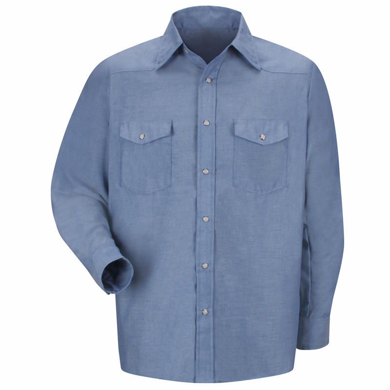 Red Kap® Men's Long Sleeve Deluxe Western Style Shirt