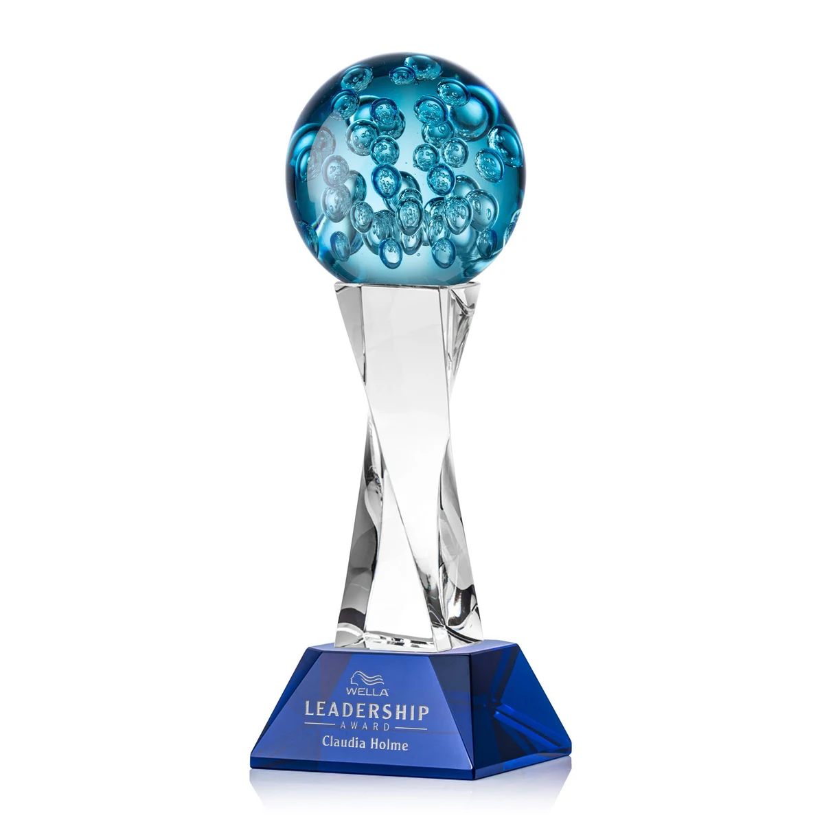 Addison Award on Langport Base - Blue 1