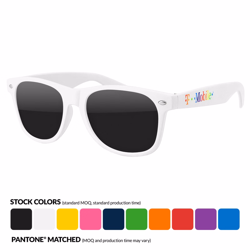 PRIDE Retro Sunglasses w/ Full-Color Temple Imprint
