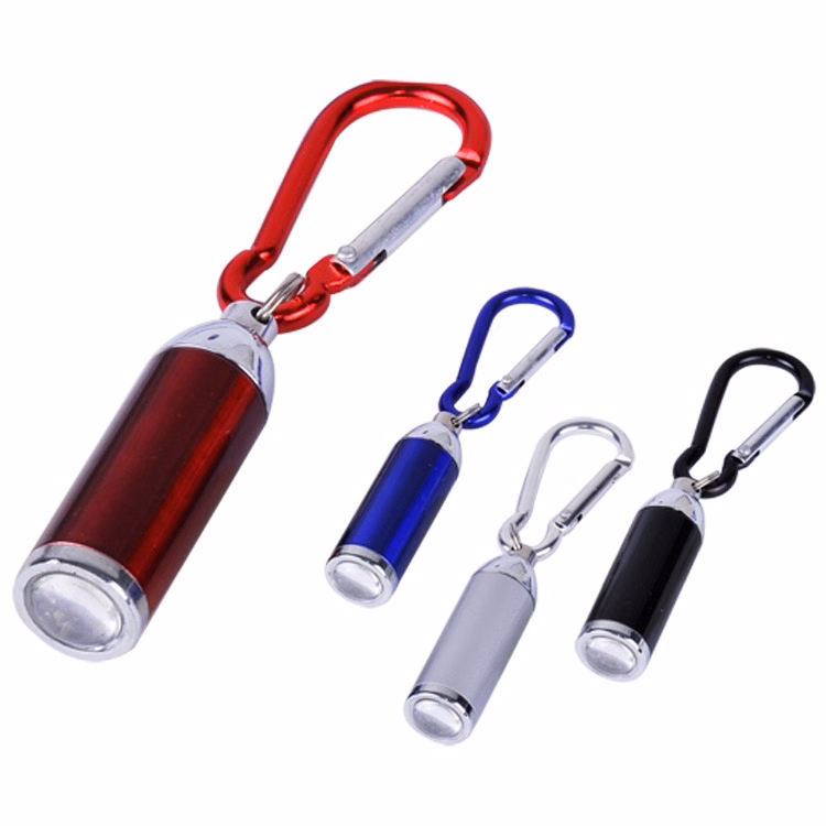 Mini Bullet Aluminum Adjustable LED Flashlight with Carabiner