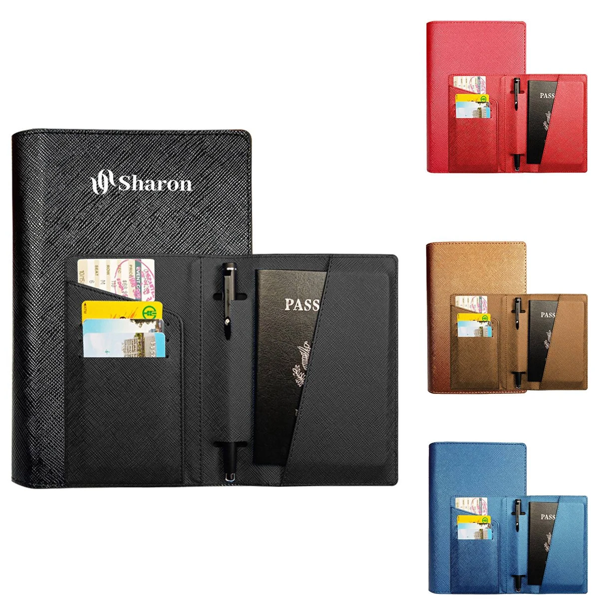 Multifunction Passport Cover W/ Pen Holder 1