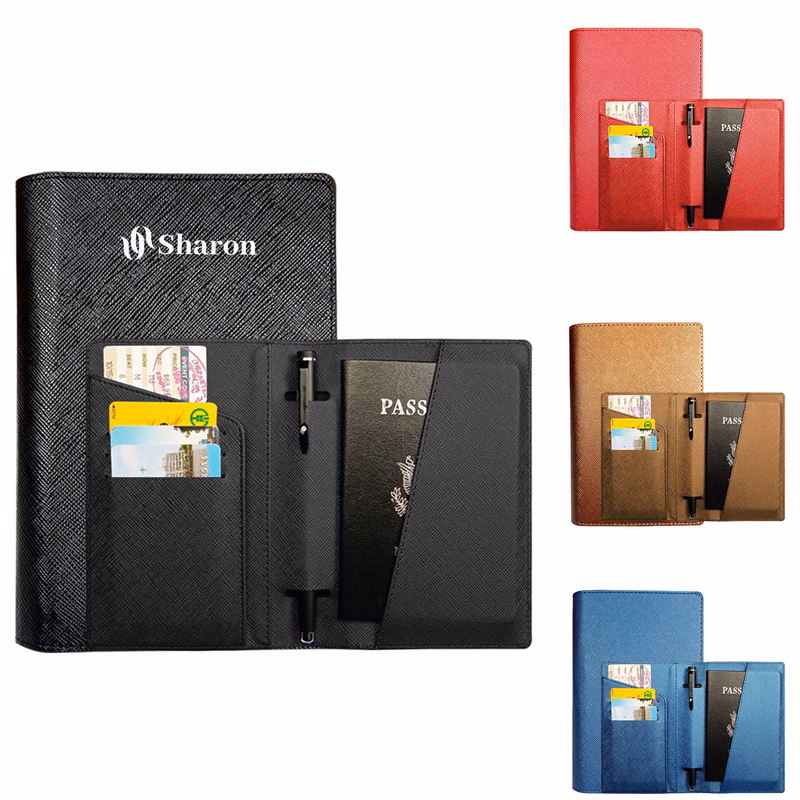 Multifunction Passport Cover W/ Pen Holder