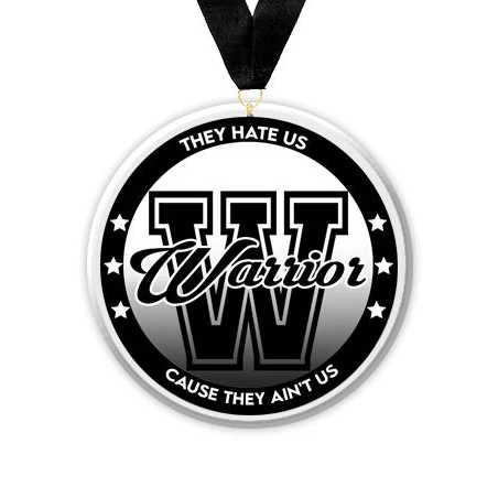 Acrylic Circle Medallions: Warrior 3" Size, .25" 1