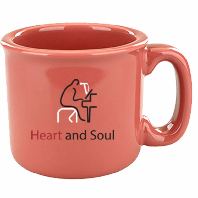 15 oz Yosemite Western Campfiree Mug - Coral