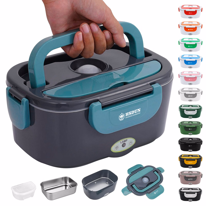 12V/110V Portable Electric Heated Lunch Box