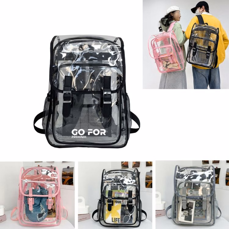 Large Clear PVC Backpacks for School