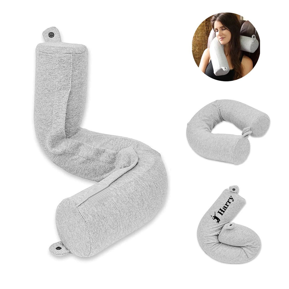 Twist Memory Foam Travel Pillow 1