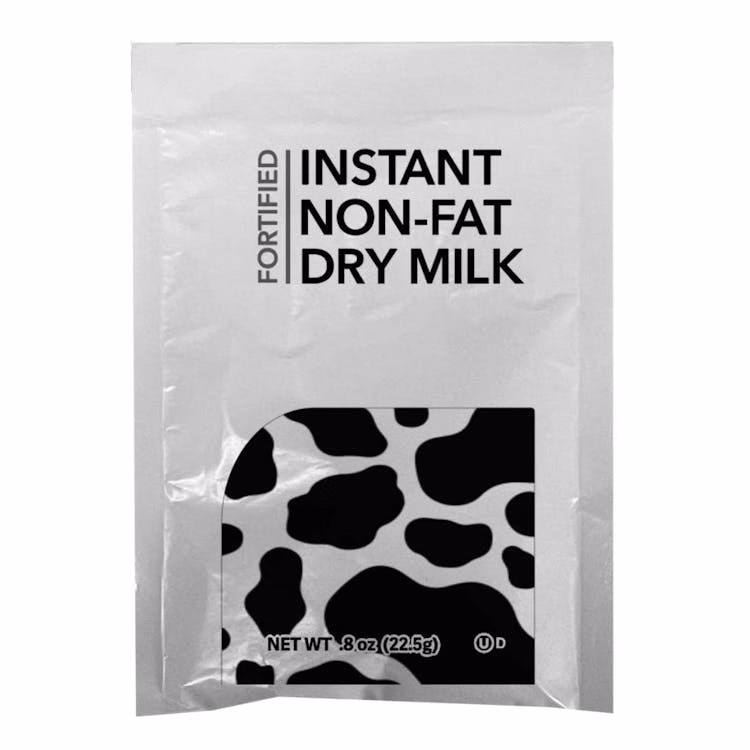 Fortified Instant Non-Fat Dry Milk - 250 Pack 0.8 oz