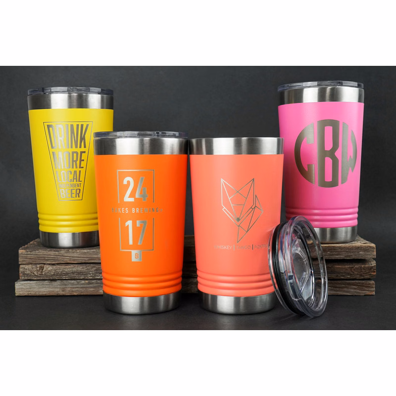 16 oz Polar Camel Metal Pint Tumbler
