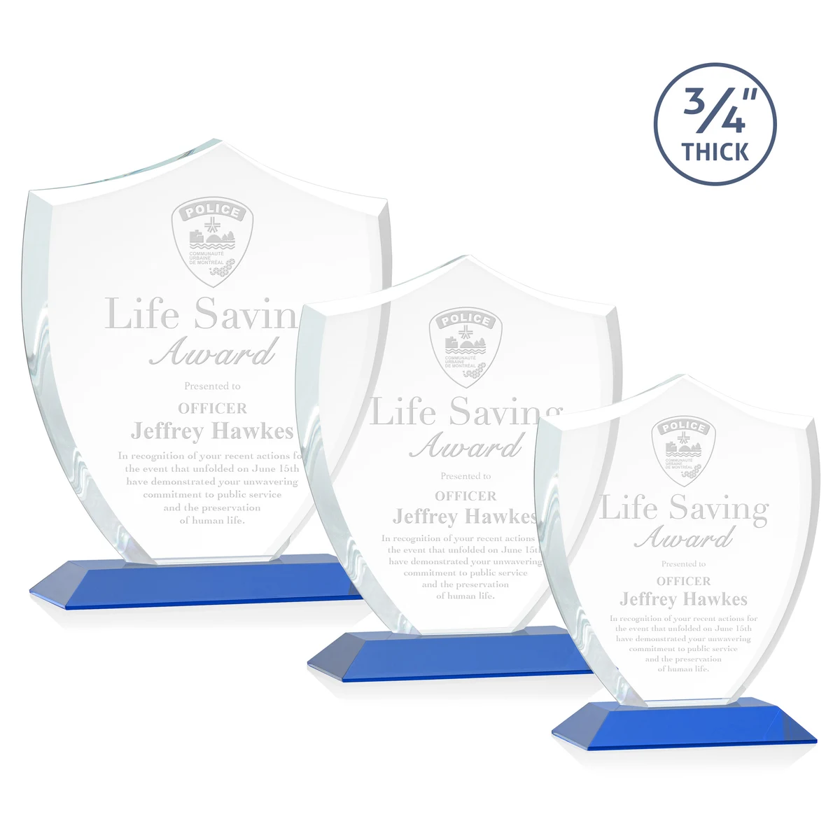 Scudo Shield Award - Blue 1