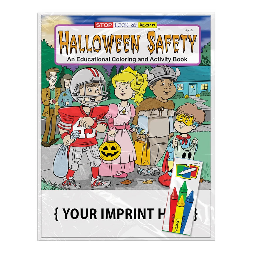 COLORING SET - Halloween Safety Coloring Book Fun Pack 1