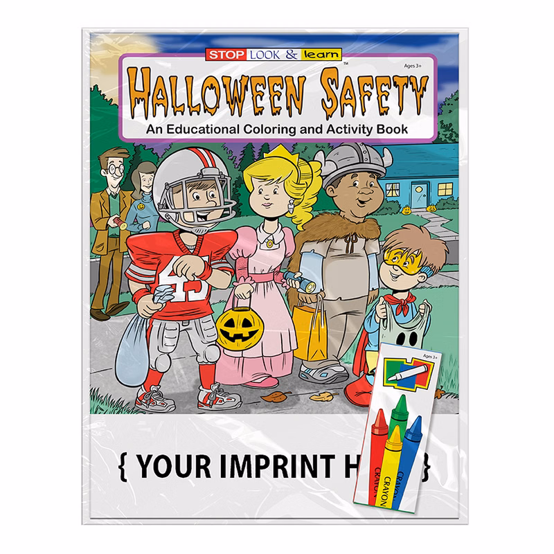COLORING SET - Halloween Safety Coloring Book Fun Pack
