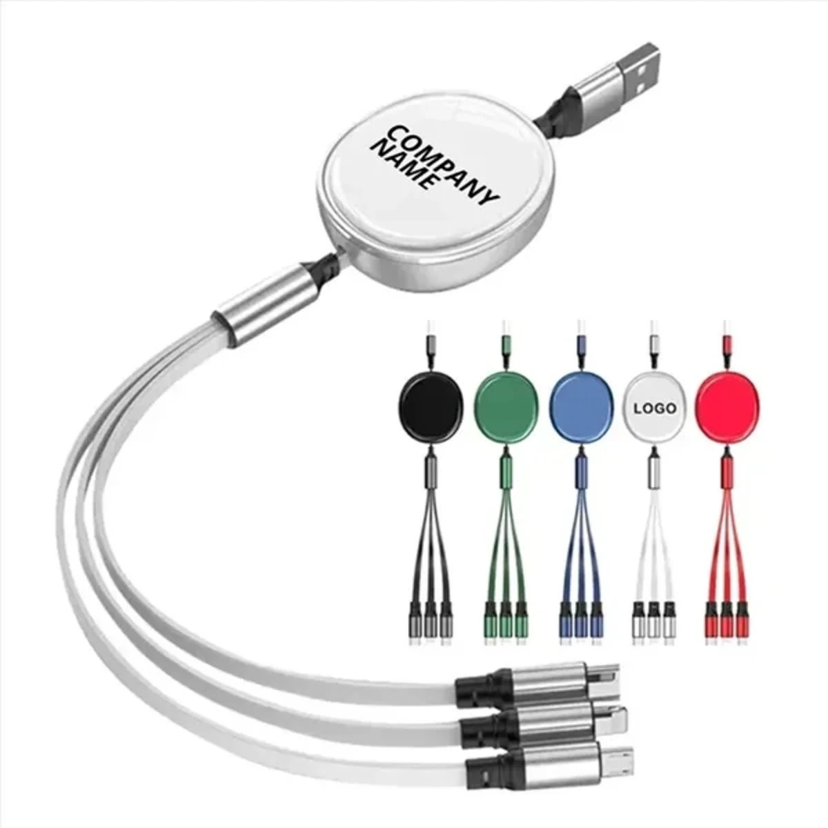 Retractable 3-in-1 Charging Cable 1