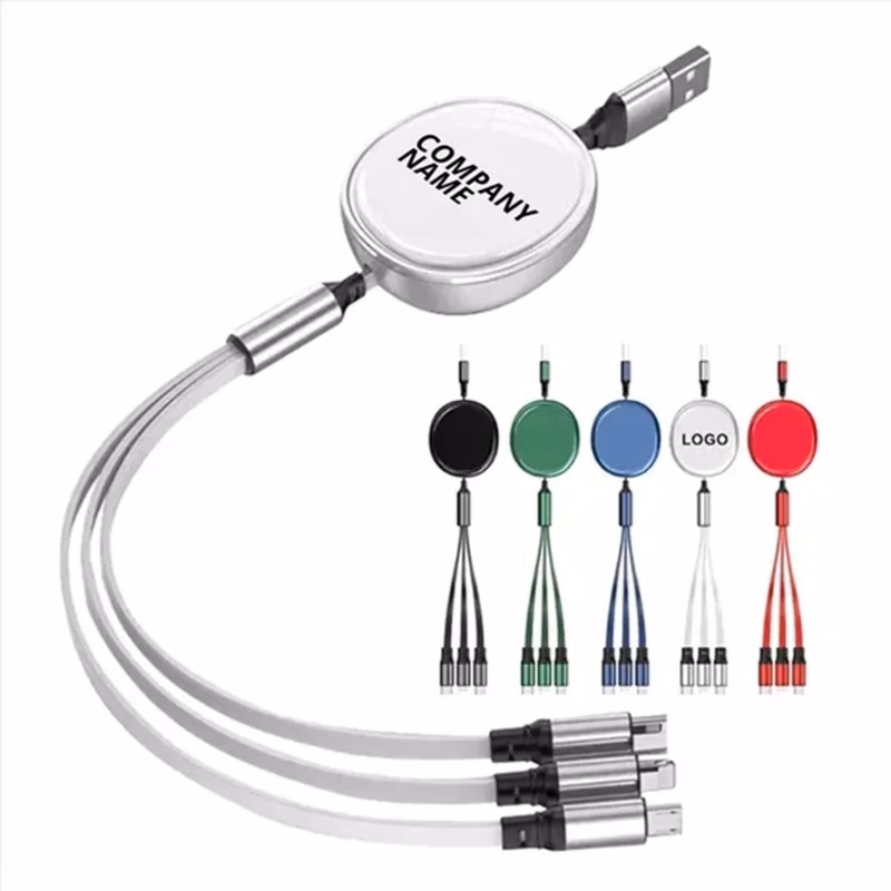 Retractable 3-in-1 Charging Cable