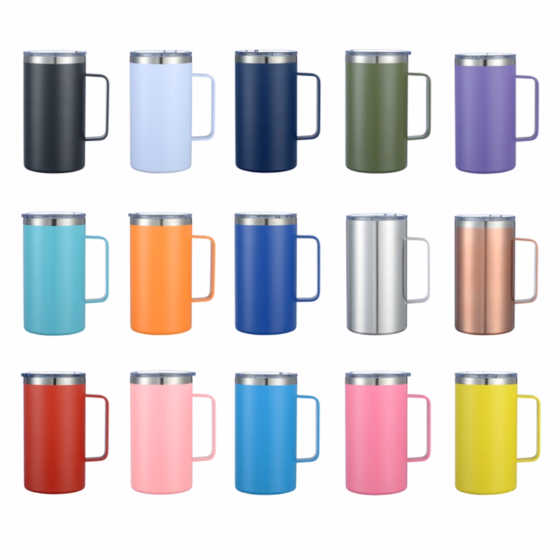 24oz Stainless Steel Handle Office Mug