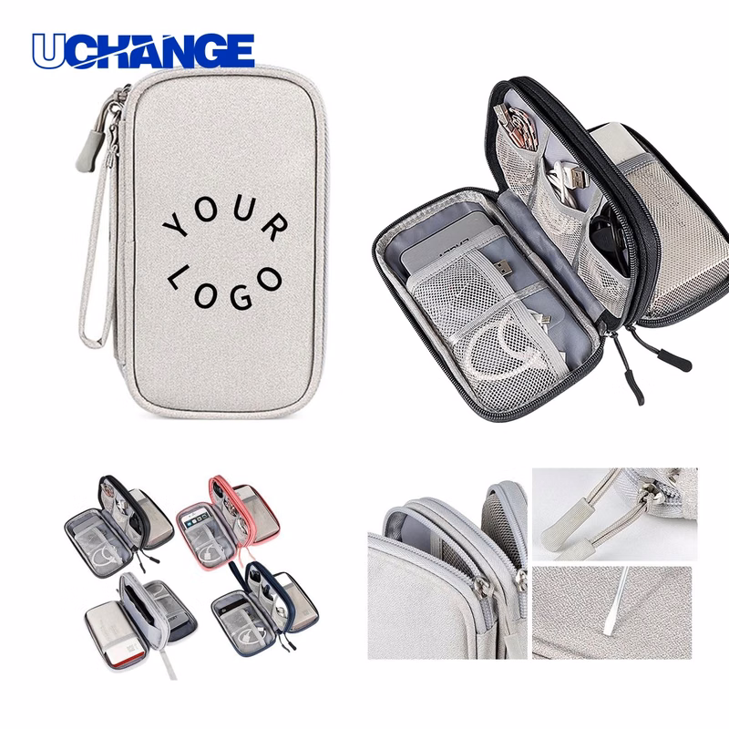 Portable Tech Storage Pouch Case with Handle