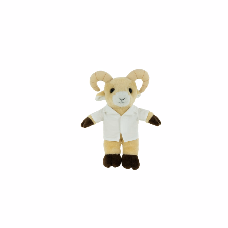 Plush Ram with White Doctor Jacket