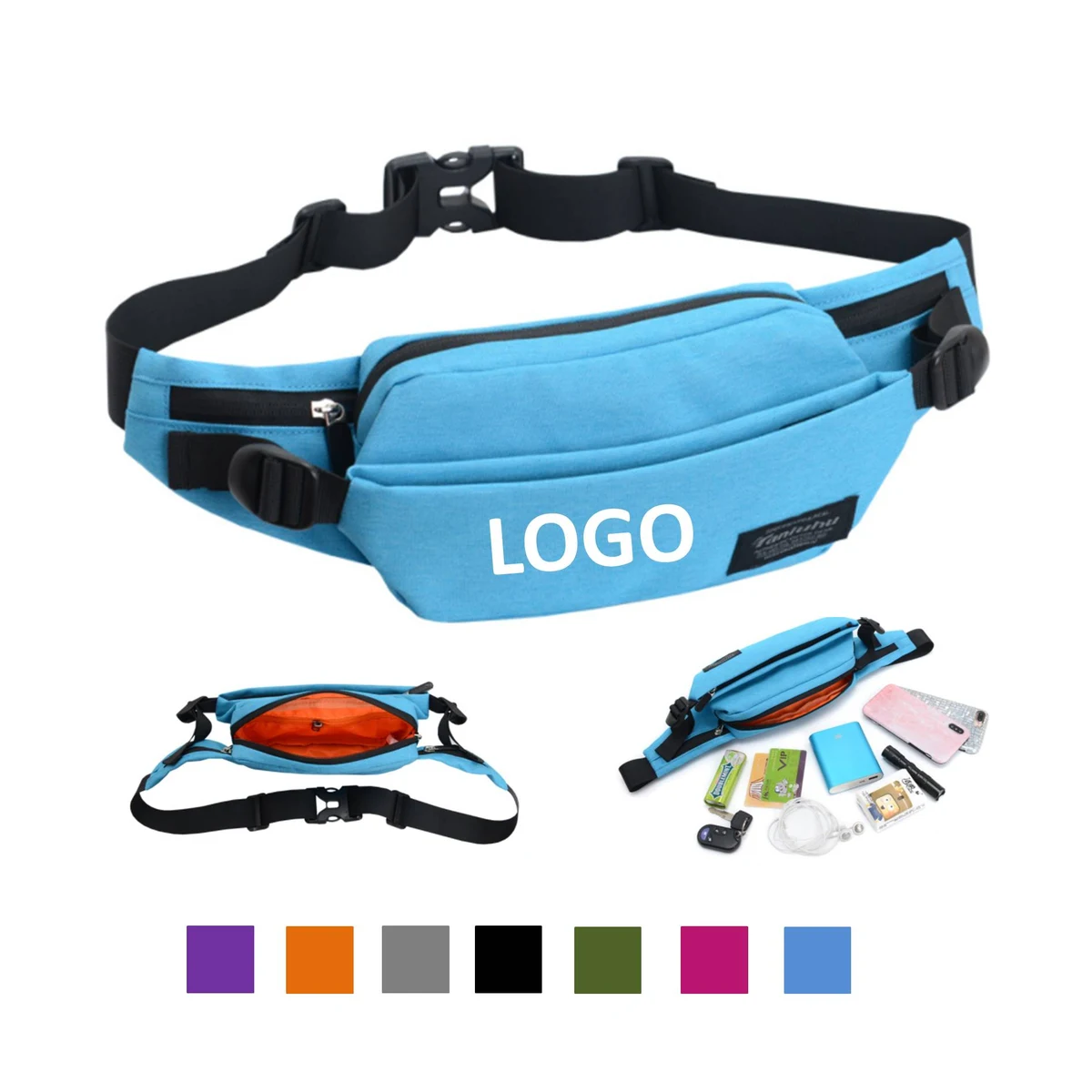 Outdoor Leisure Sports Earphone Waist Bag 1