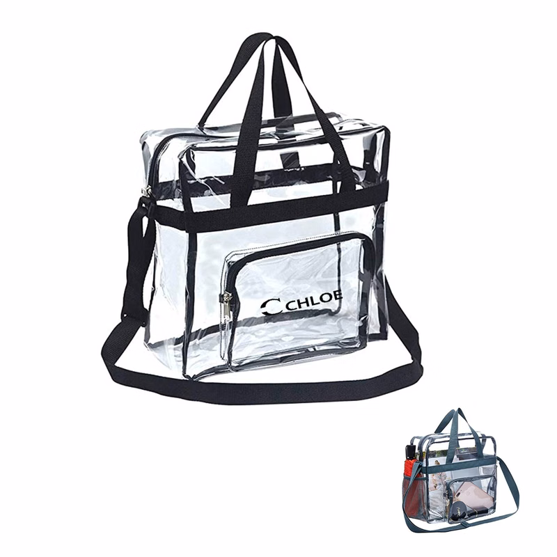 Transparent Cross Body Tote Bag