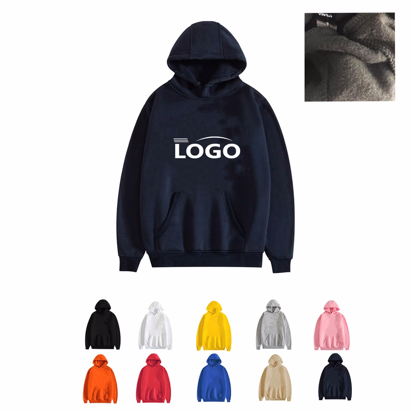 Winter Polyester Hooded Sweatshirt