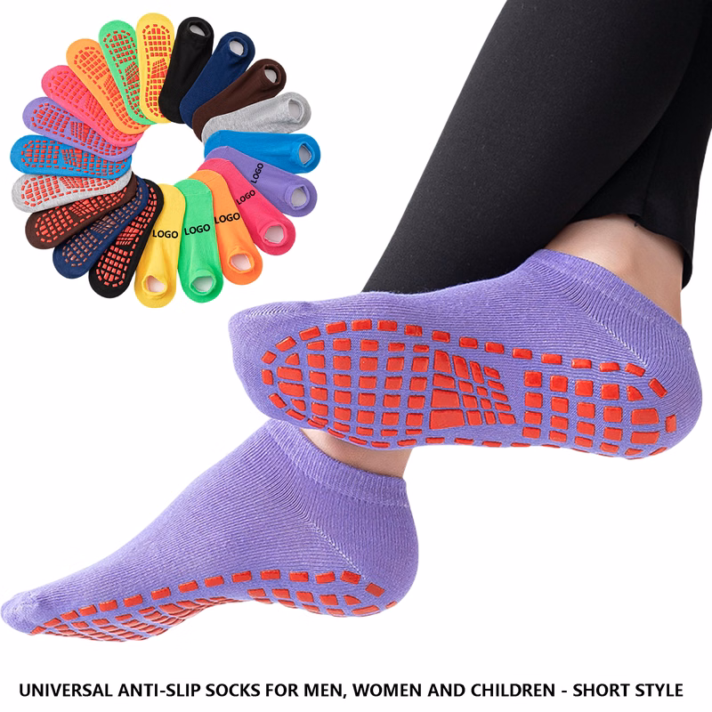 Customizable Logo Non-Slip Socks - Comfortable for All Ages and Activities