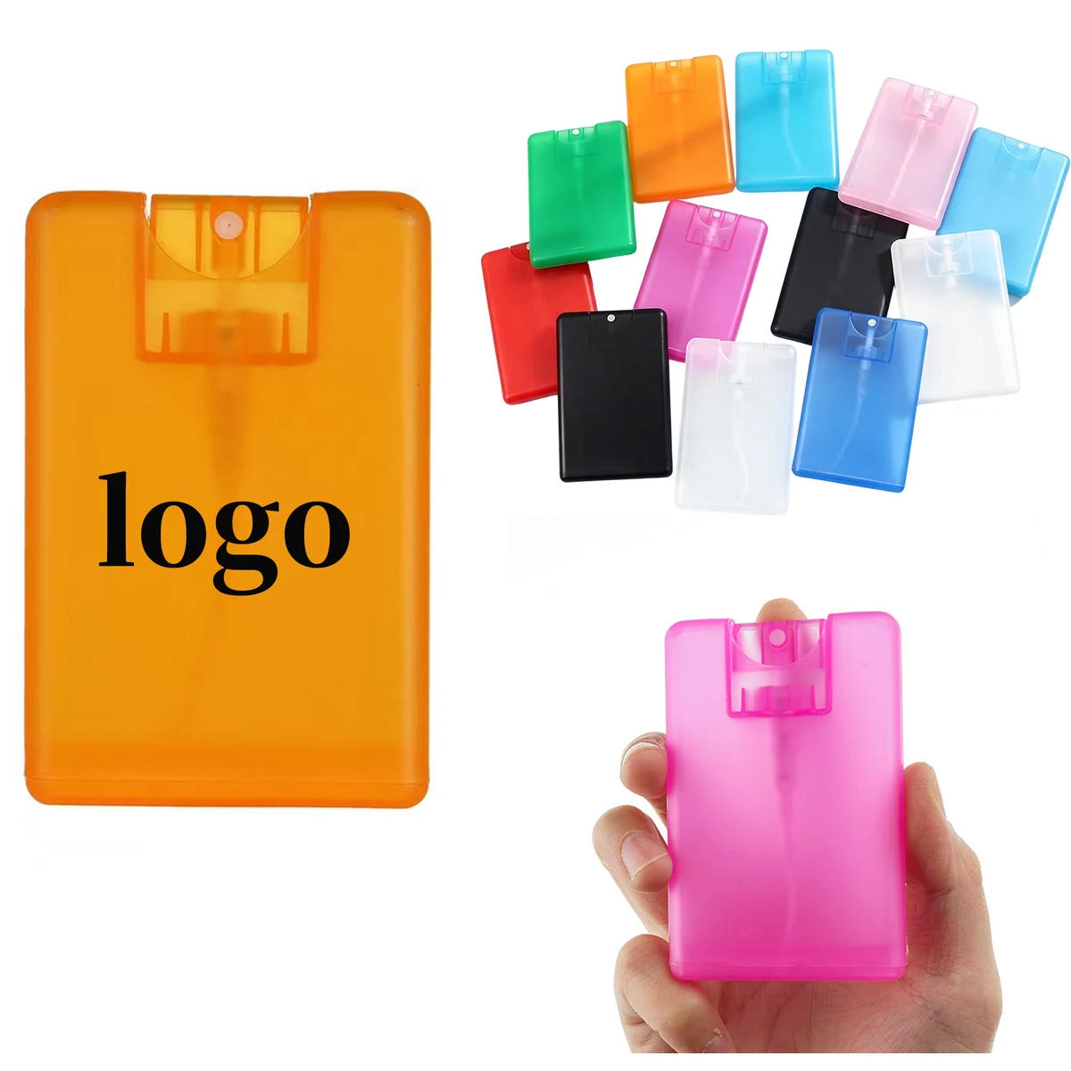 Flat Pocket Refillable Travel Spray Bottle Custom Logo 1