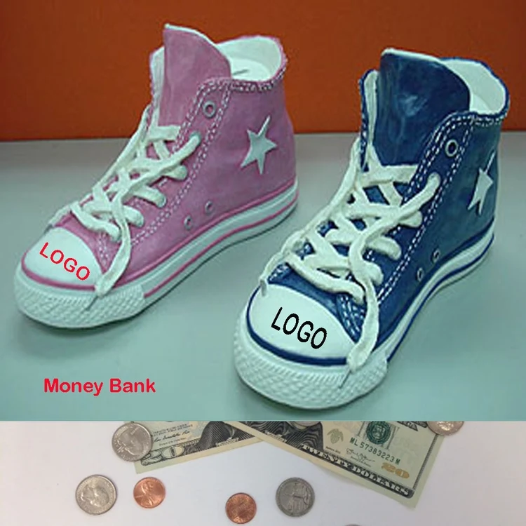 9.5" PINK DENIM CANVAS SNEAKER MEDIUM BANK 1