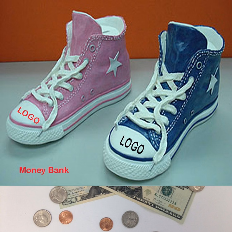 9.5" PINK DENIM CANVAS SNEAKER MEDIUM BANK
