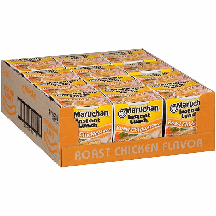 Maruchan Instant Lunch Cups - Roast Chicken 2.25 oz 12 Pack
