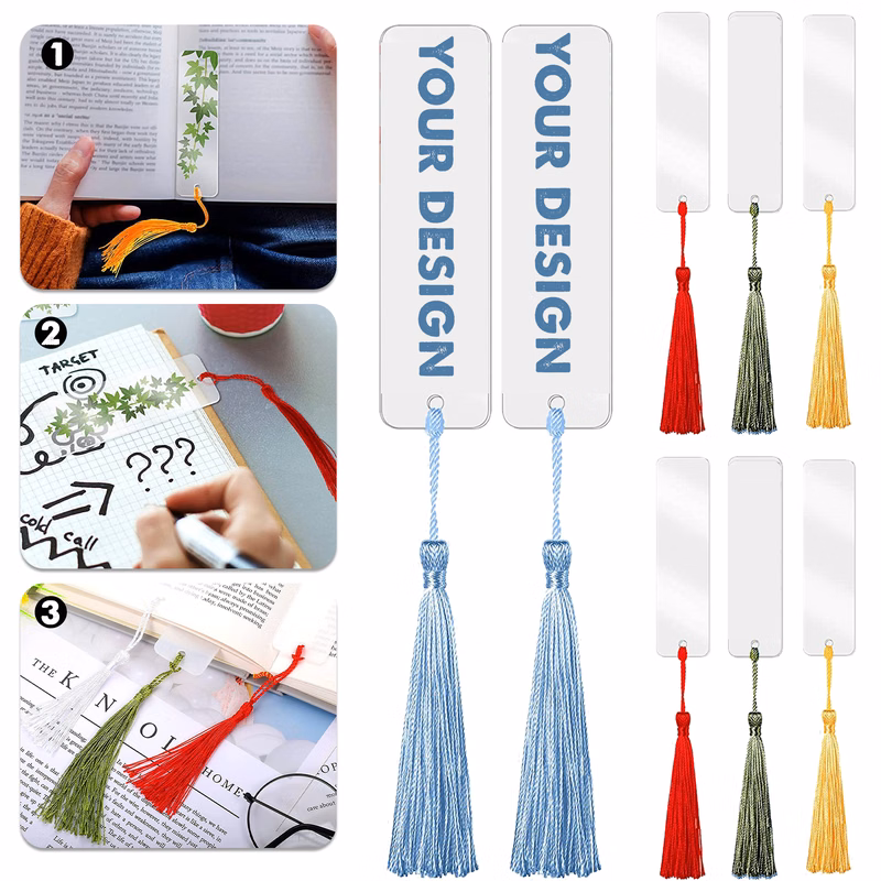 Acrylic Bookmark With Tassel