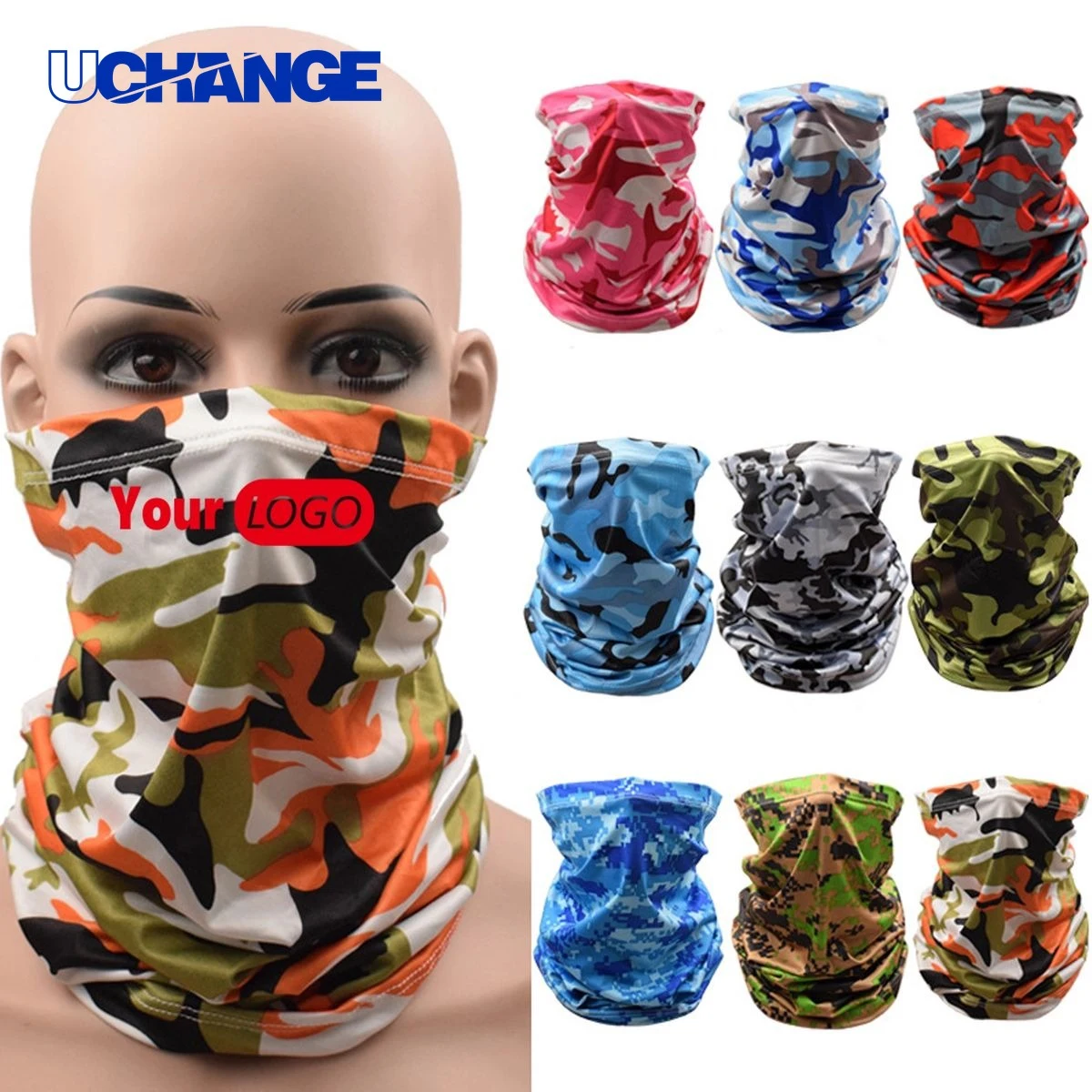 Camouflage Face Mask Neck Gaiter Headwear 1