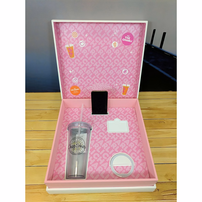 Custom Printed Full Color Hinged Soft Touch Luxury Gift Box - 5x3x2