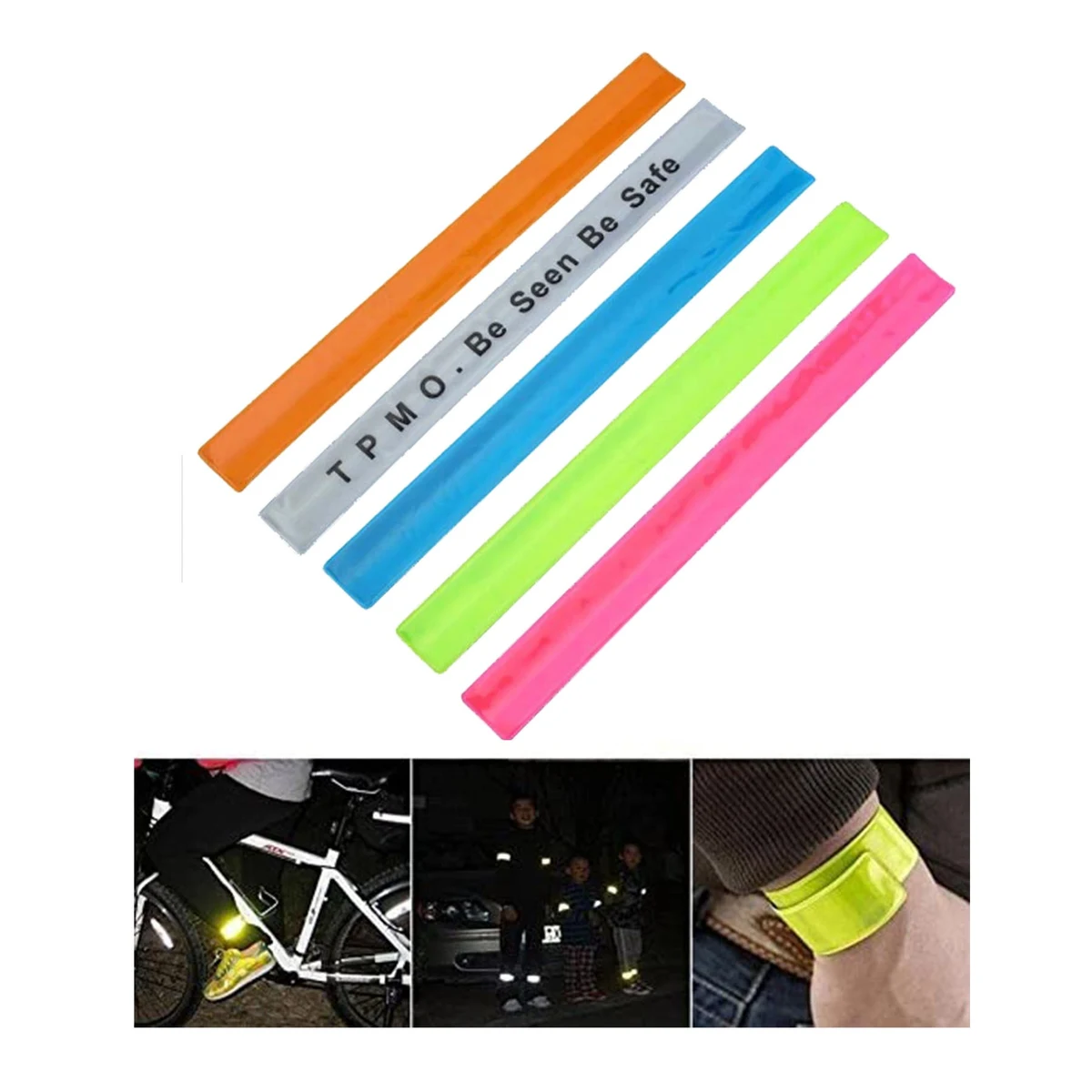 Reflective Slap Bracelet Wrist Bands 1