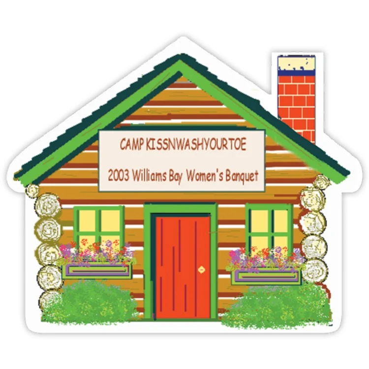 Vinyl Label (2.125"x2.5") House Shape 1