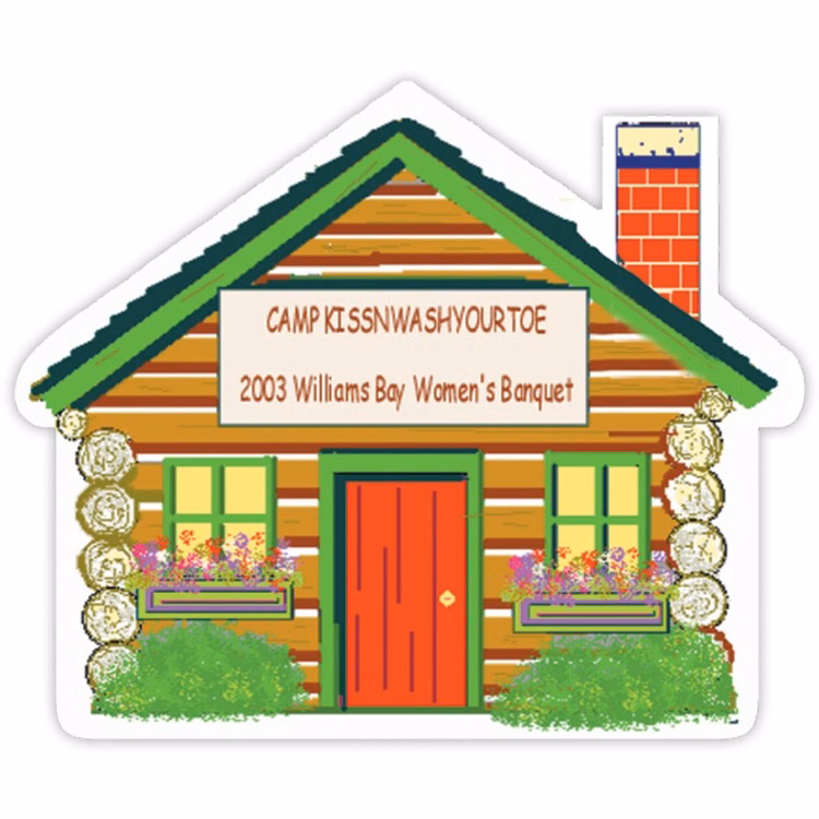 Vinyl Label (2.125"x2.5") House Shape