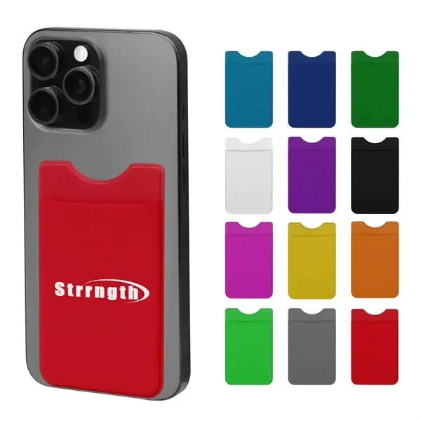Custom 3.5x2.4-inch Adhesive Stretchy Cell Phone Card Wallet Holder — Tech Accessory 1