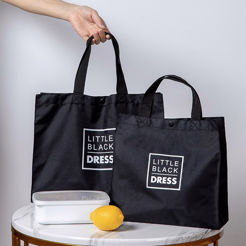 Black Tote Bag With Handle