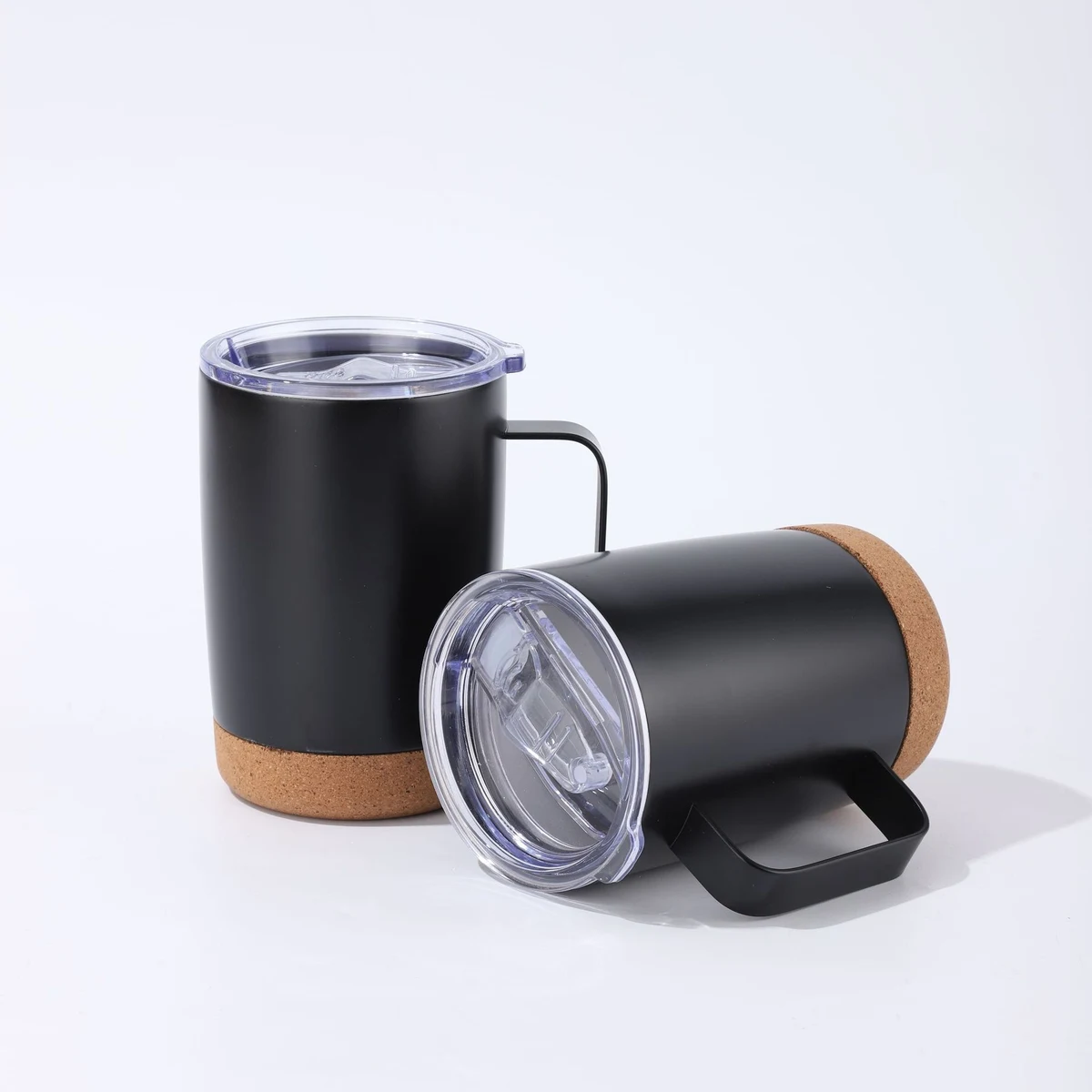 12 oz. Cork Bottom Stainless Steel Coffee Mug 1