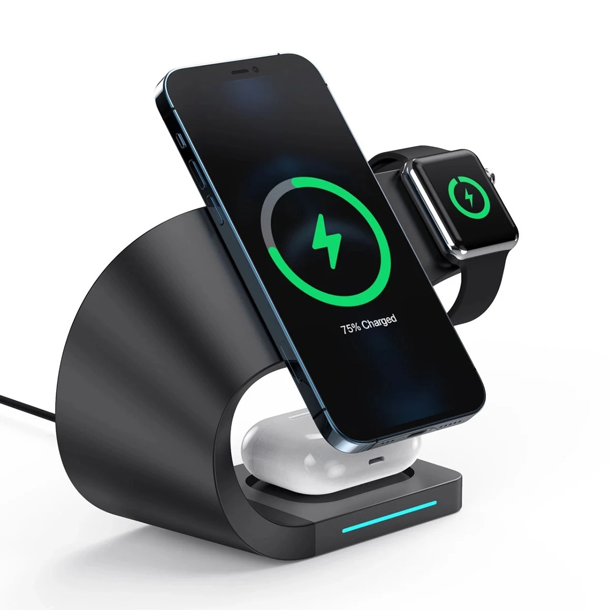 Magnetic 3 in 1 Qi Fast Wireless Charging Station 1
