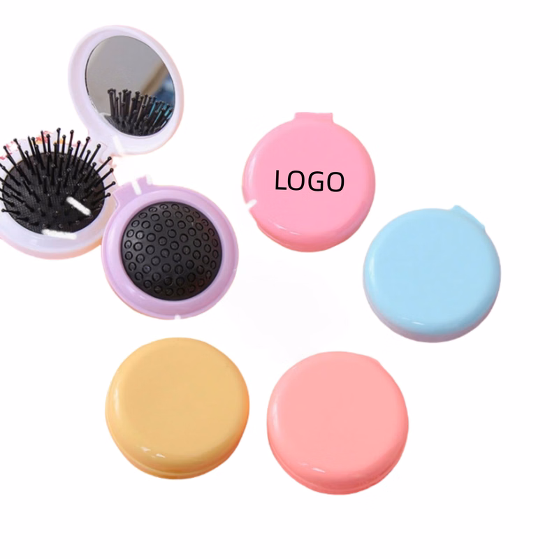 Portable Massage Airbag Comb Mini Cosmetic Mirror