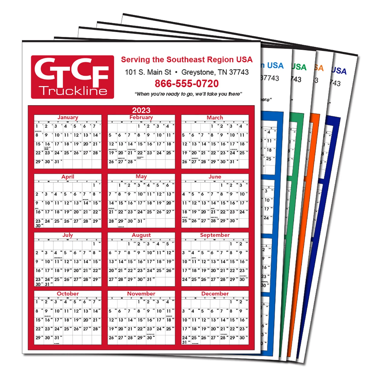 Lowest Price Yearly View Wall Calendar 1