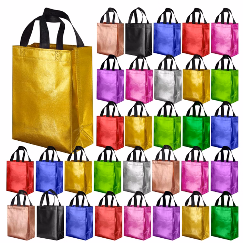 Laser Laminating 8"L x 4"W x 10"H Nonwoven Tote Bag