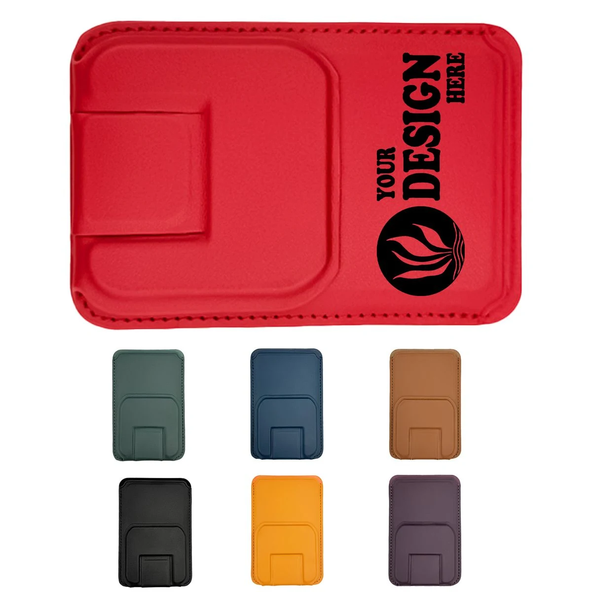 Leather Card Holder Phone Stand 1