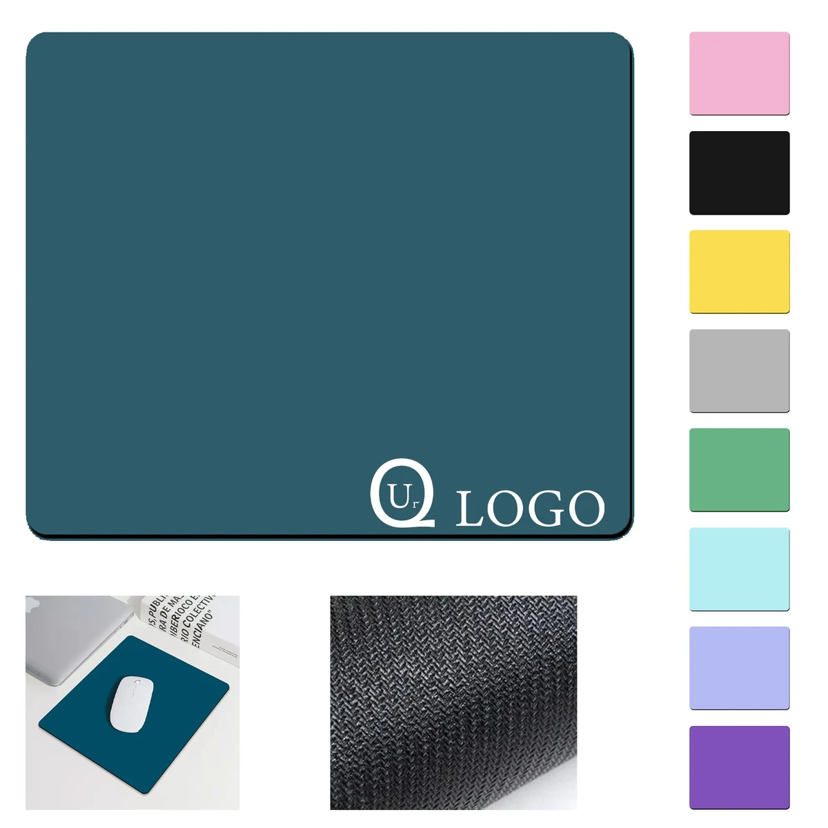 7.09 X 7.09 X 0.08 Inch Solid Color Mouse Pad 1