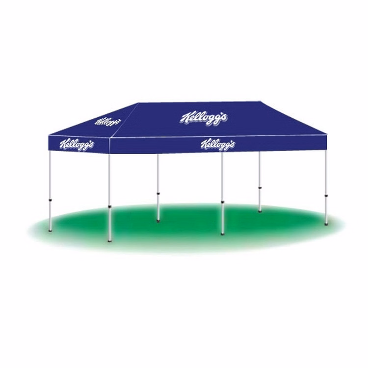 10ftx20ft Custom Printed Popup Canopy-1 Color