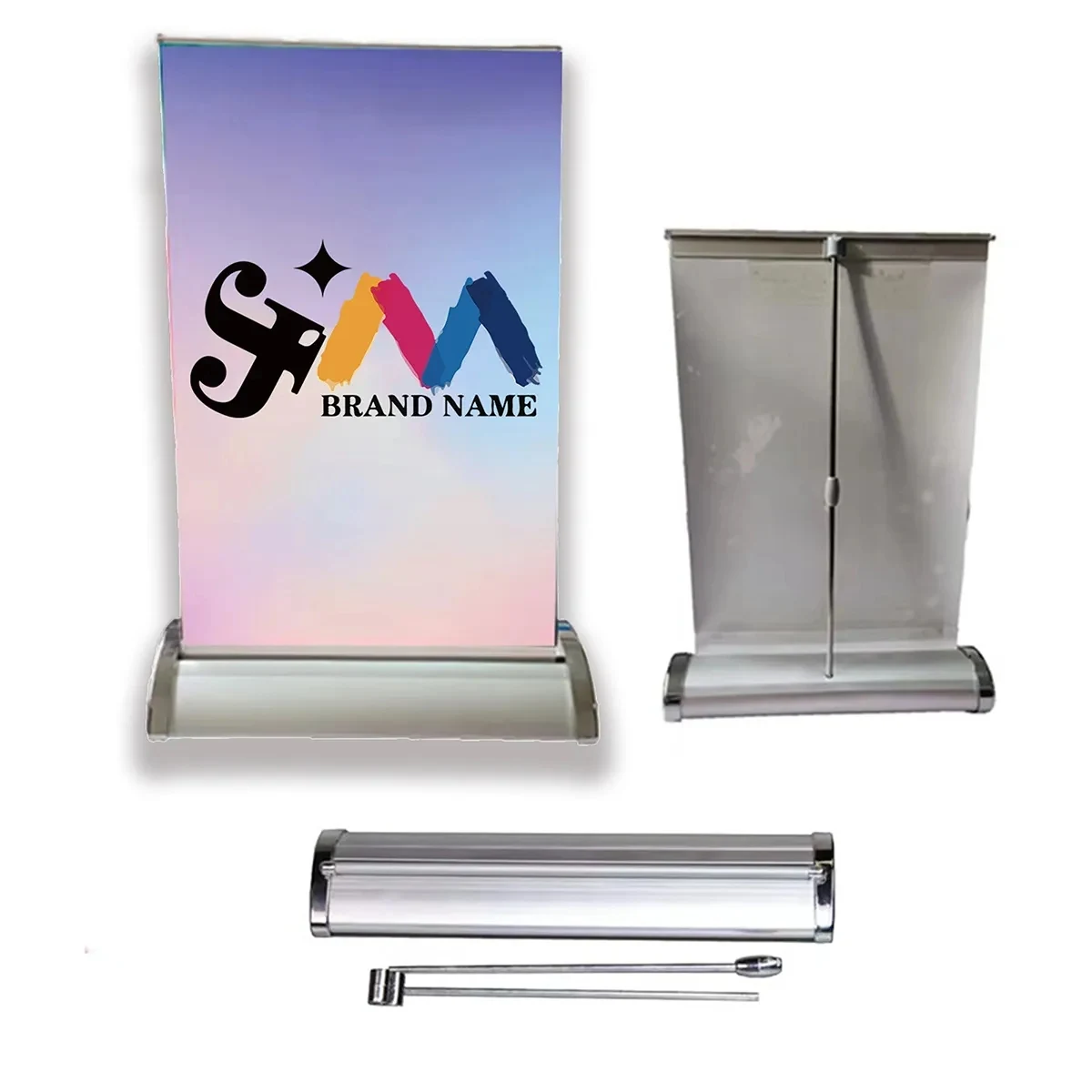 Custom Business Exhibitions Sign Vertical Display Easel 1