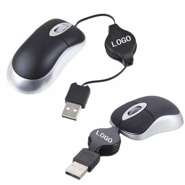 Retractable Scrolled Optical Mouse
