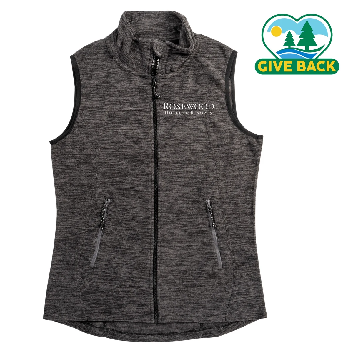 ACE Ladies Full Zip Polar Fleece Vest 1