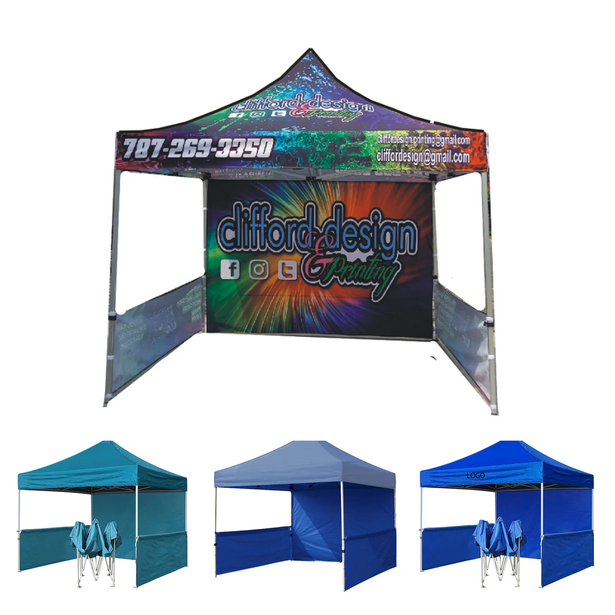 10x10 Custom Pop Up Canopy Tent for Outdoor Events 1